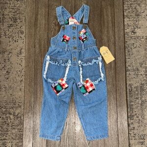 Rachel’s Kids Denim Patchwork Overalls